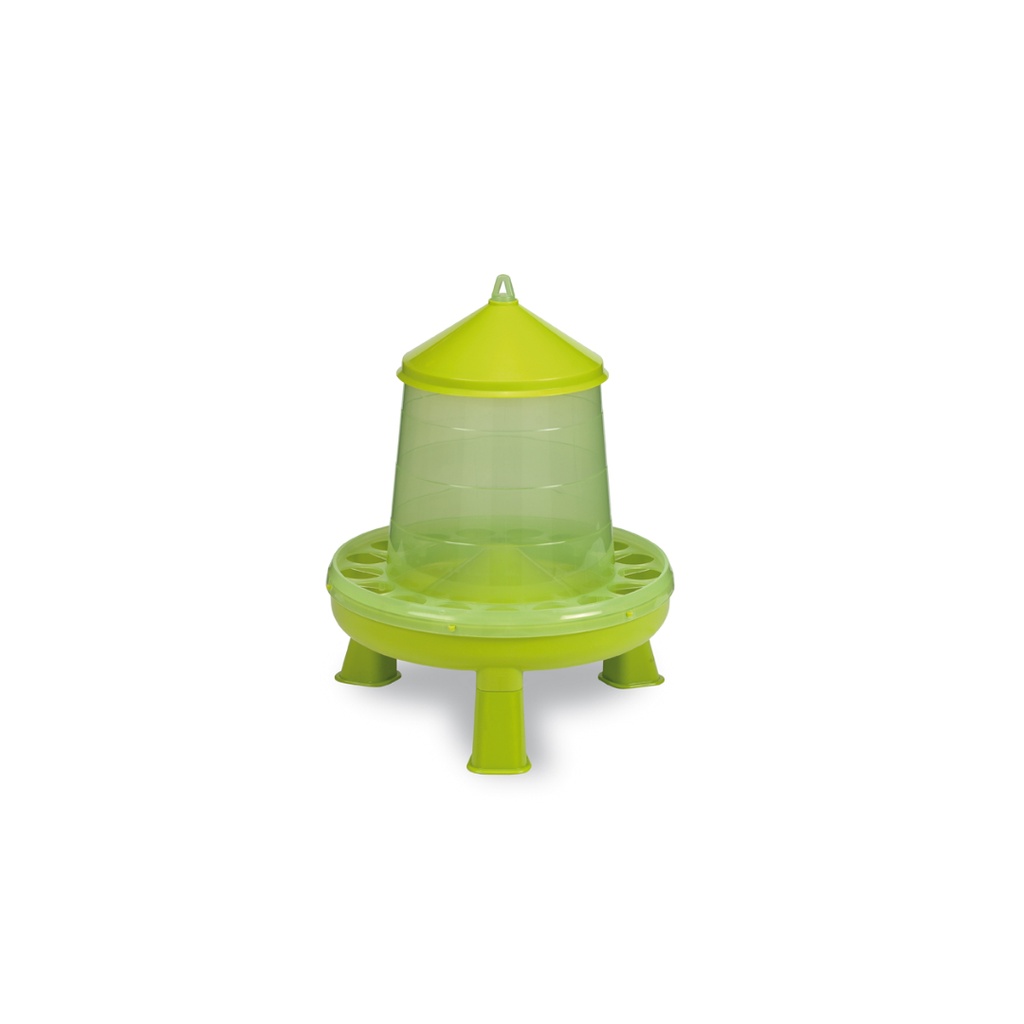 Trémie plastique volailles avec pieds 4 kg