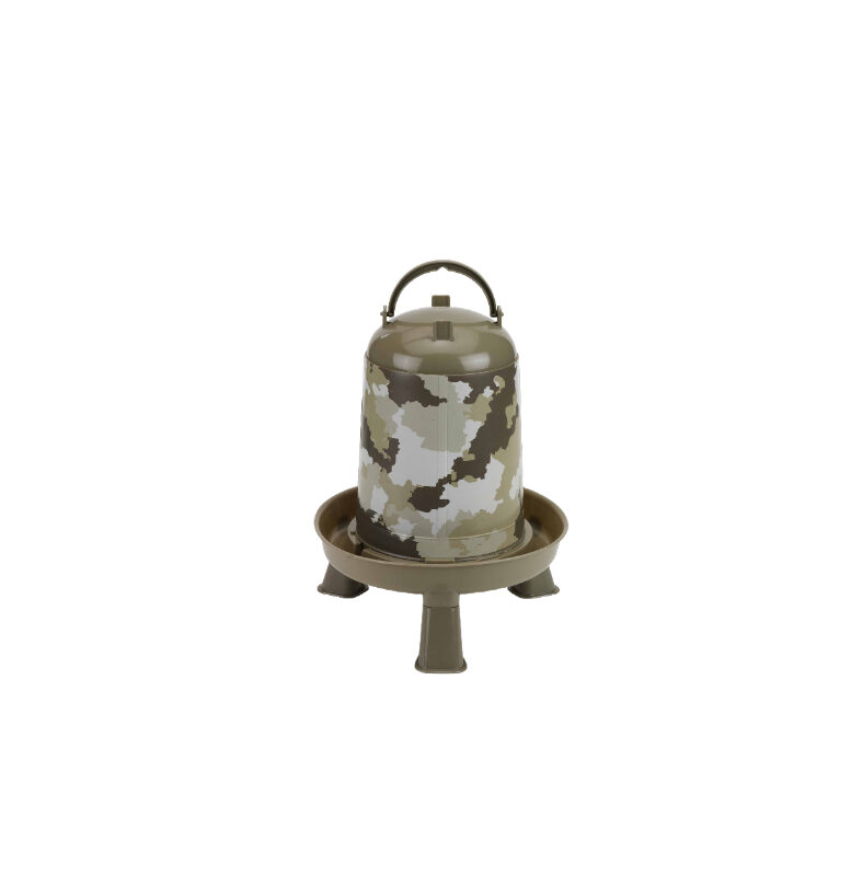  Eco kippendrinkbak met poten met camouflageprint 3 L