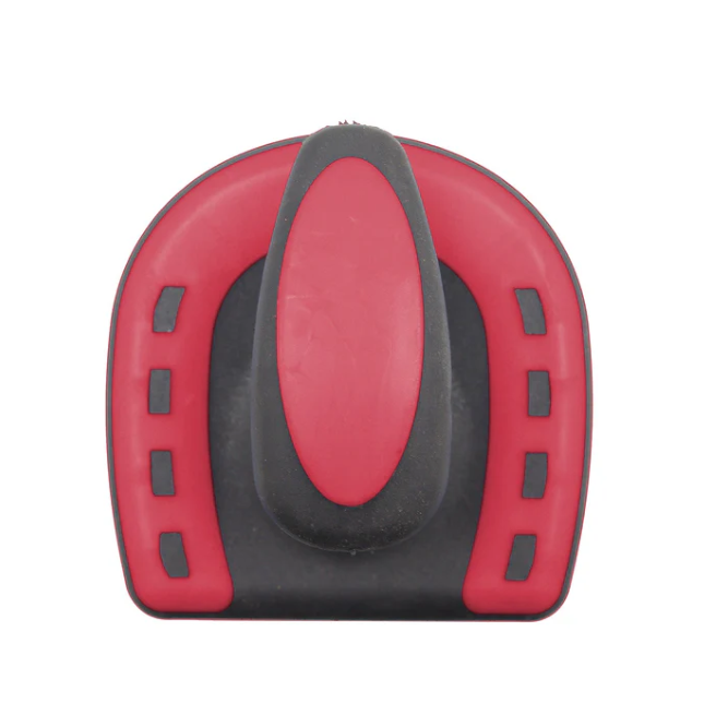 Brosse softgrip fer à cheval - noir